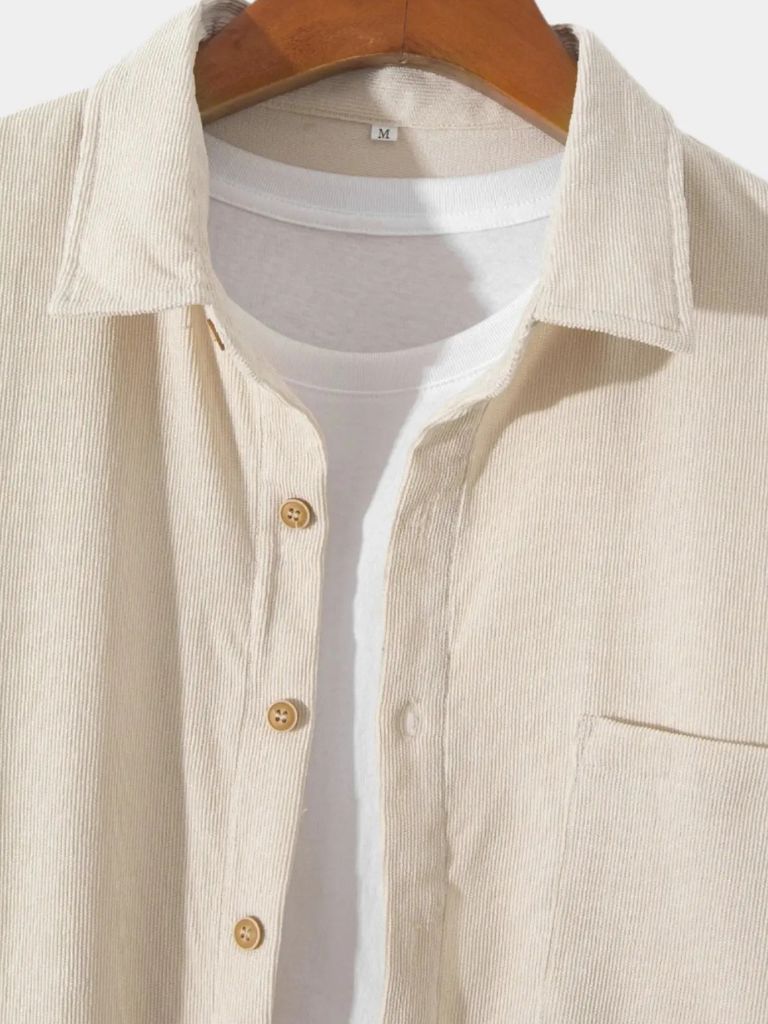 Camicia a maniche lunghe in velluto a coste - Aurelio Club