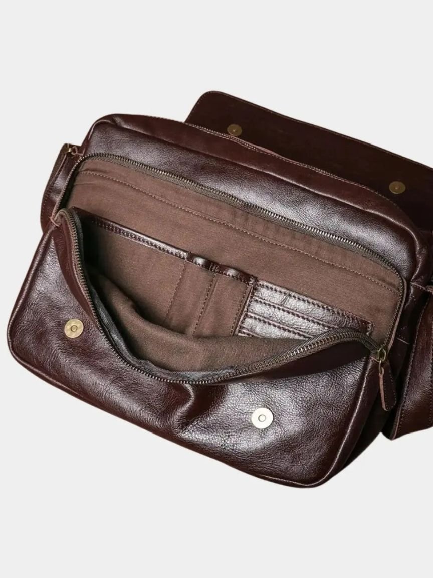 Borsa messenger in pelle - Aurelio Club