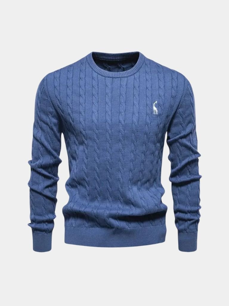 Pullover girocollo in misto cotone - Aurelio Club