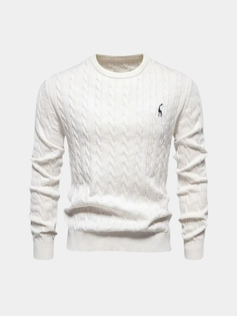 Pullover girocollo in misto cotone - Aurelio Club