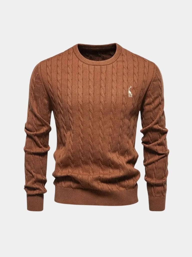 Pullover girocollo in misto cotone - Aurelio Club