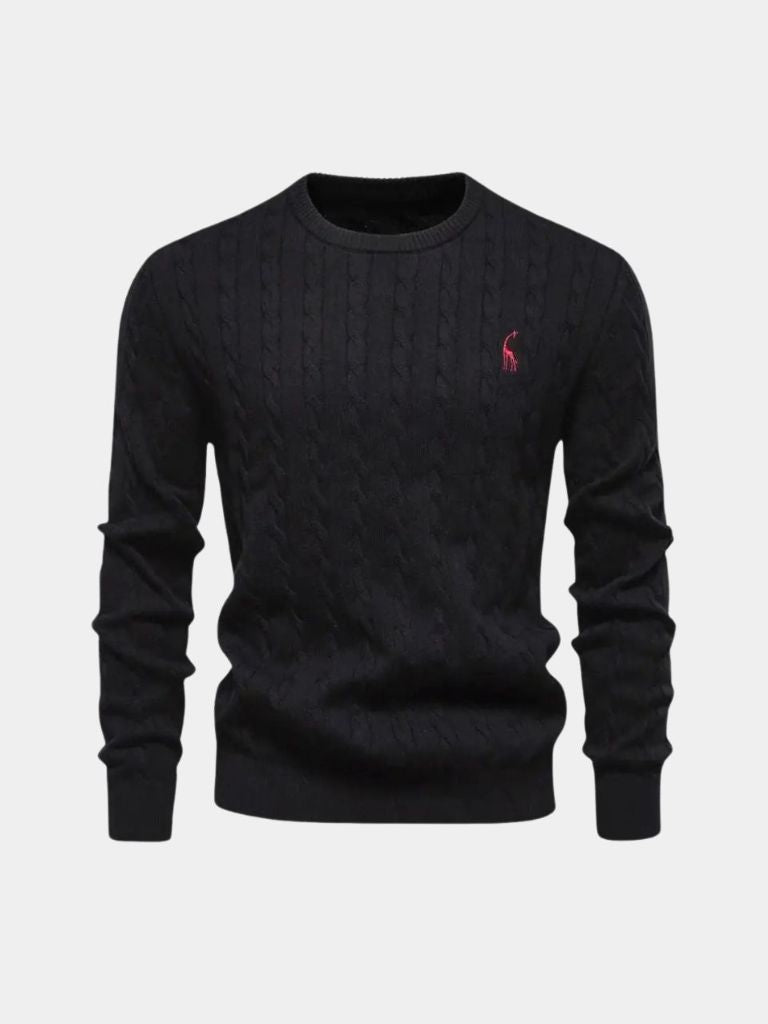 Pullover girocollo in misto cotone - Aurelio Club