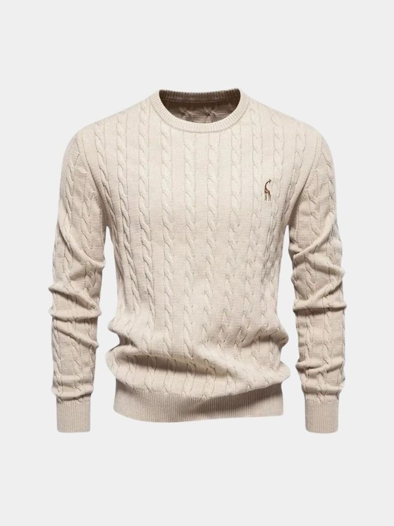 Pullover girocollo in misto cotone - Aurelio Club