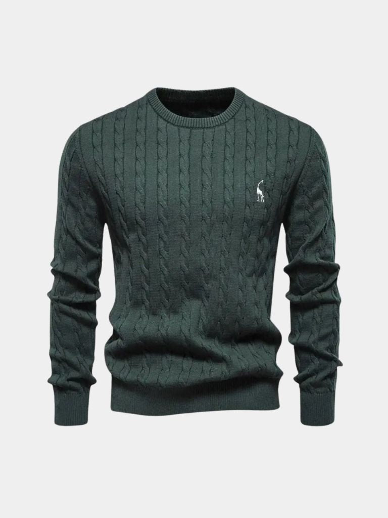 Pullover girocollo in misto cotone - Aurelio Club
