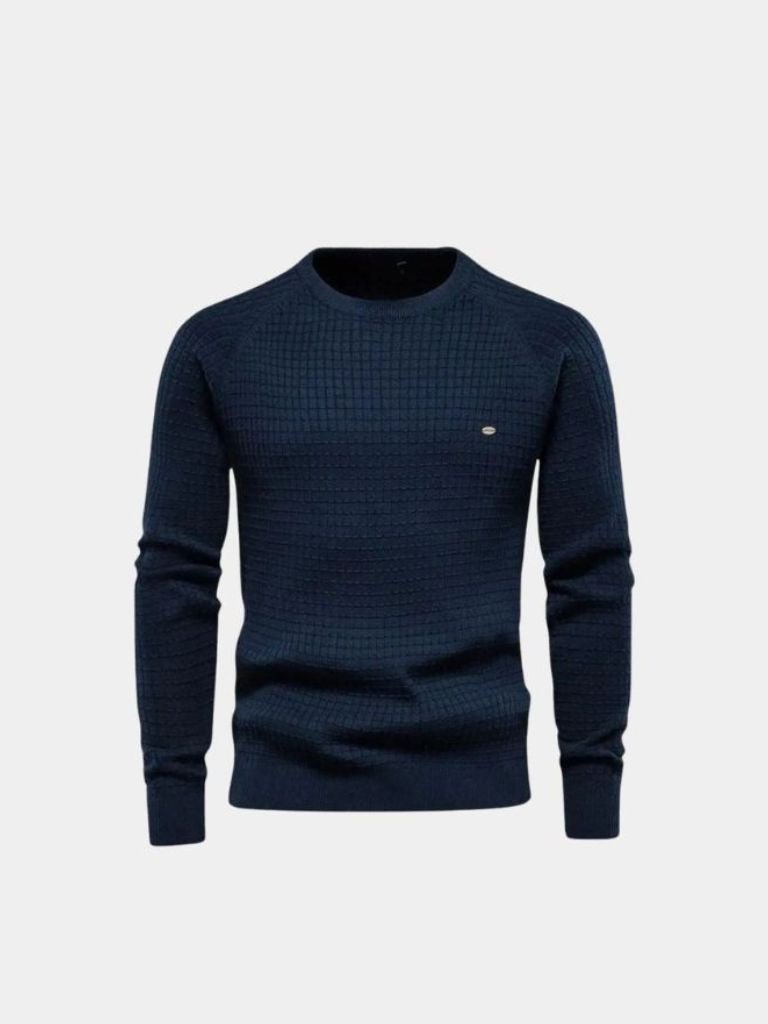 Maglia girocollo a maniche lunghe in misto cotone - Aurelio Club