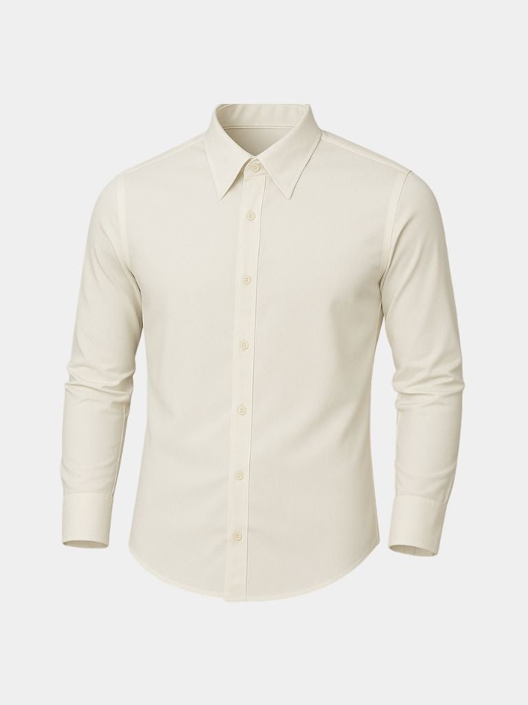 Camicia in seersucker con colletto a punte allungate - Aurelio Club