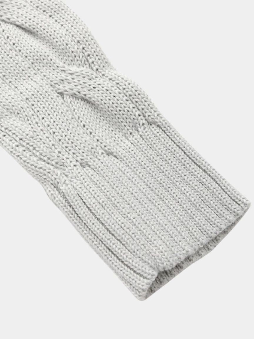 Pullover Curve a trecce con zip corta - Aurelio Club