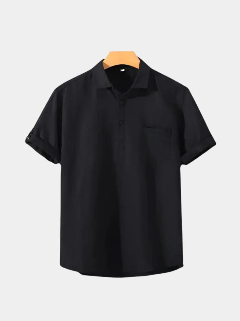 Polo Essential in lino a maniche corte - Aurelio Club