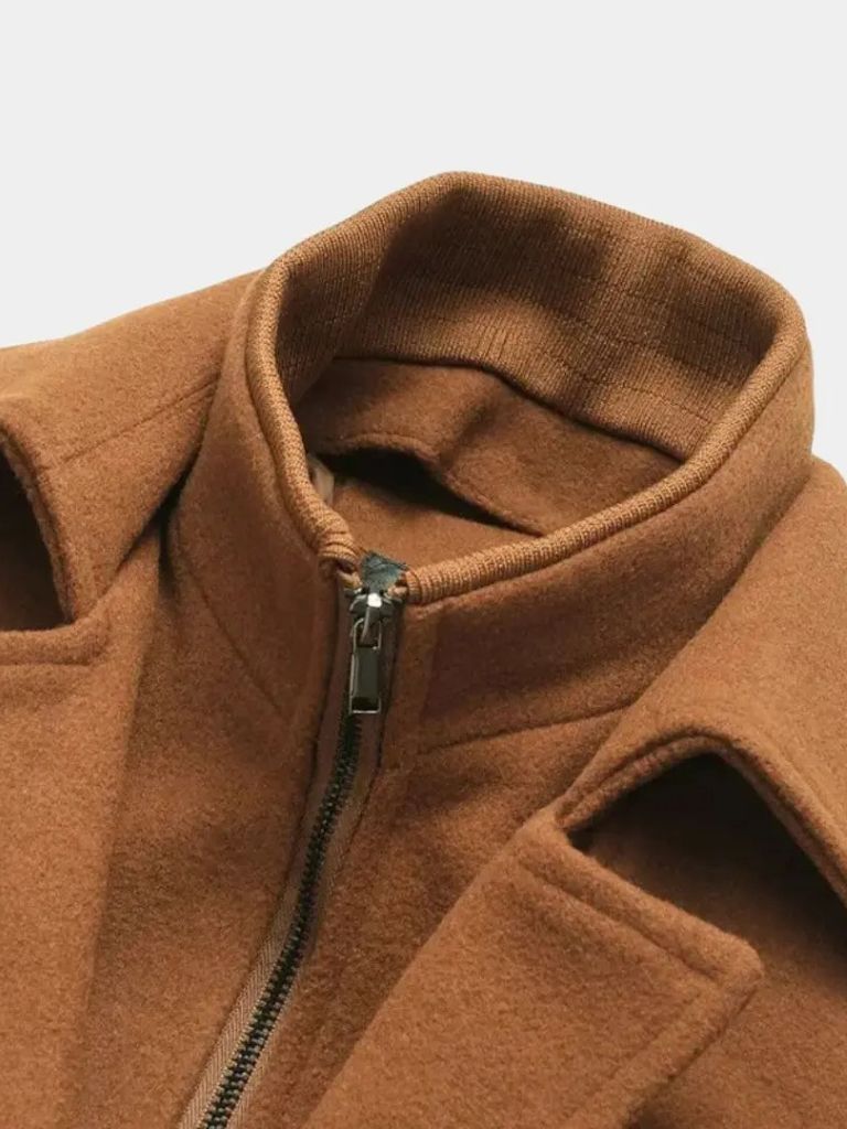 Cappotto monopetto in misto lana Essential - Aurelio Club