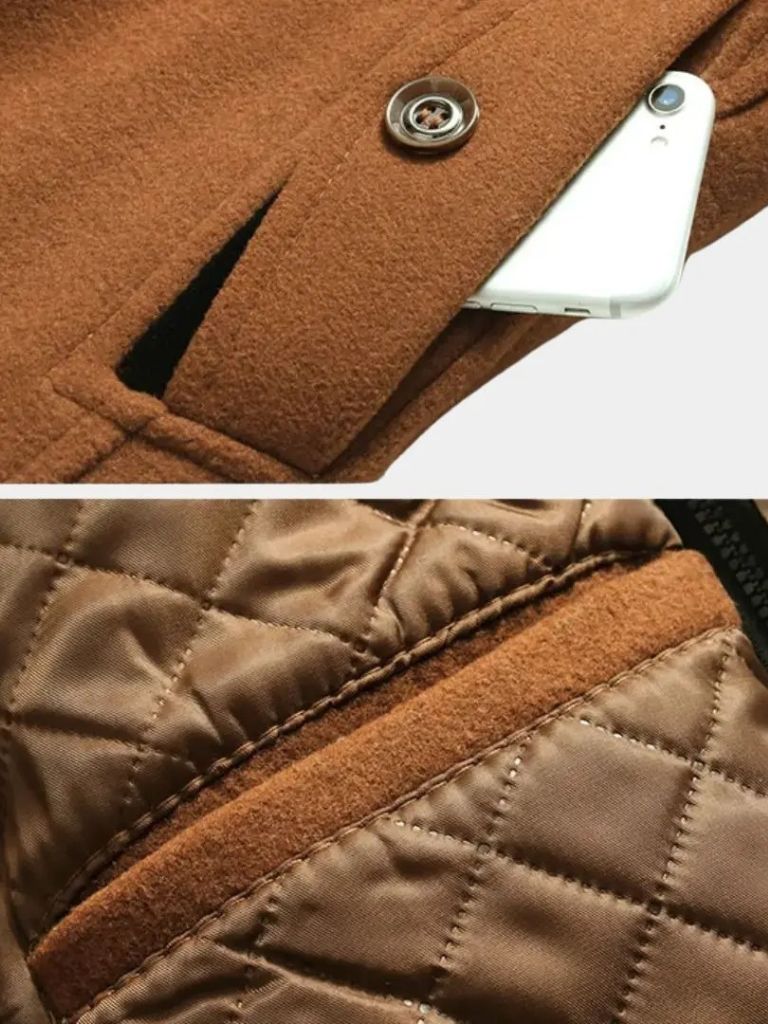 Cappotto monopetto in misto lana Essential - Aurelio Club