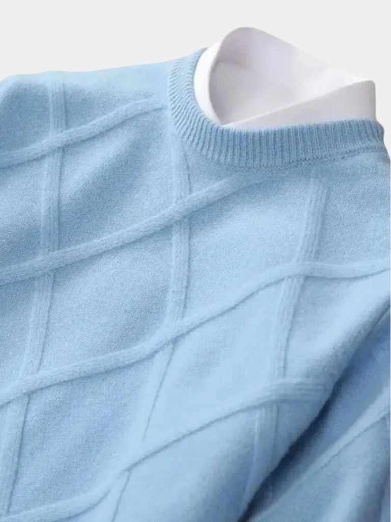 Pullover girocollo in cashmere a rombi Blanchet - Aurelio Club