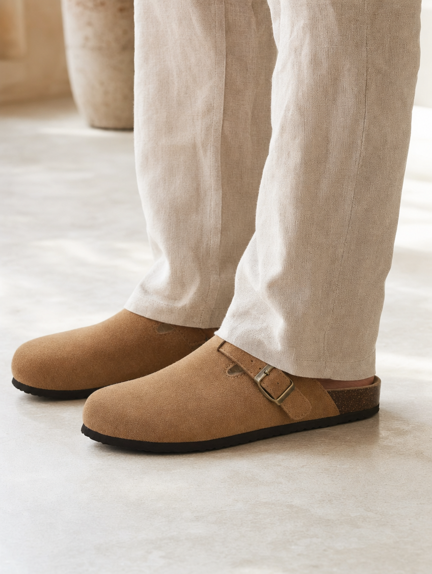 Sabot Bavarian in pelle scamosciata - Aurelio Club