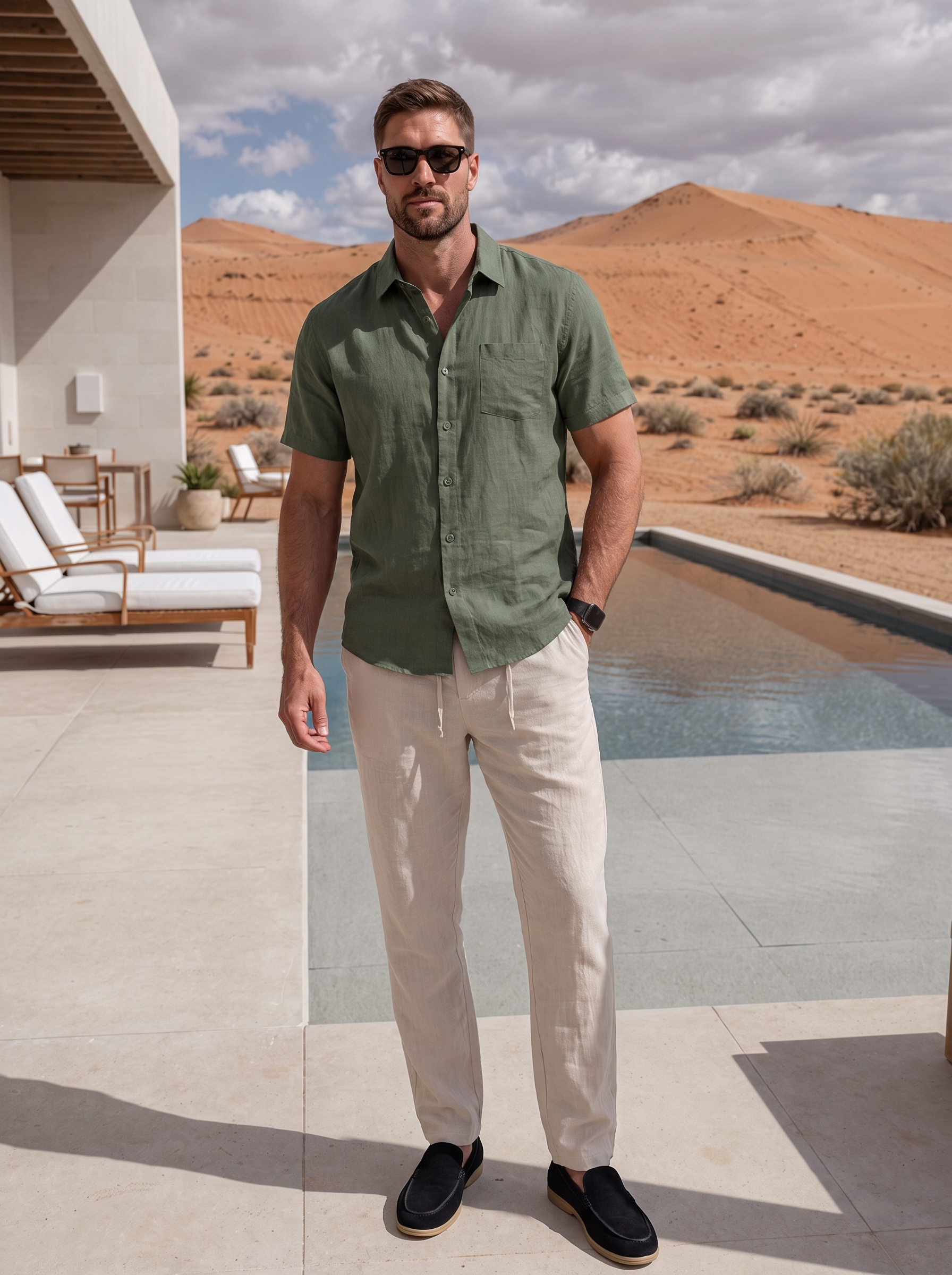 Completo Greenway con camicia, pantaloni e mocassini - Aurelio Club