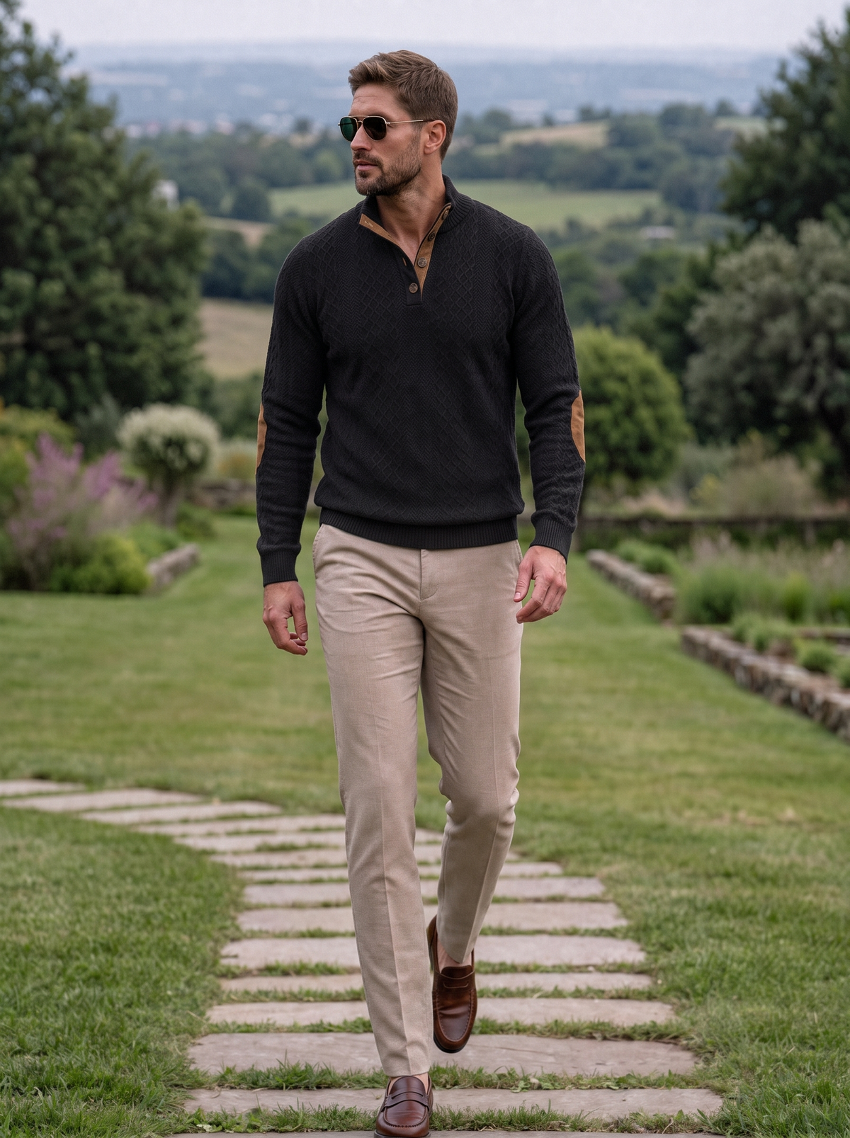 Maglia pullover classica a collo alto - Aurelio Club