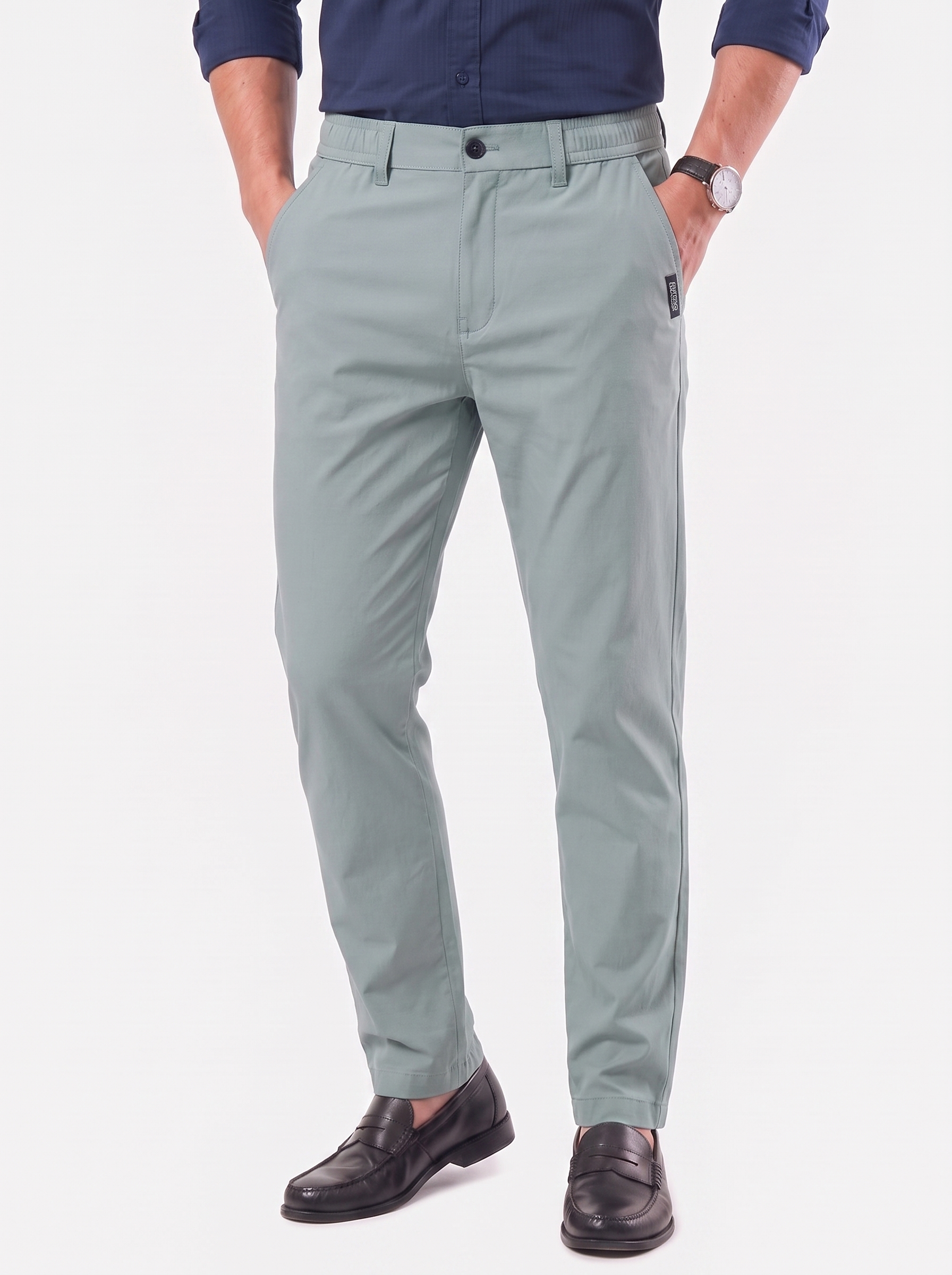 Pantaloni elasticizzati con elastico in vita - Aurelio Club