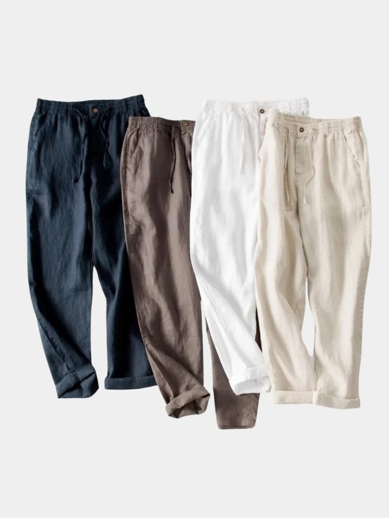 Pantaloni Laguna in lino dalla linea rilassata - Aurelio Club