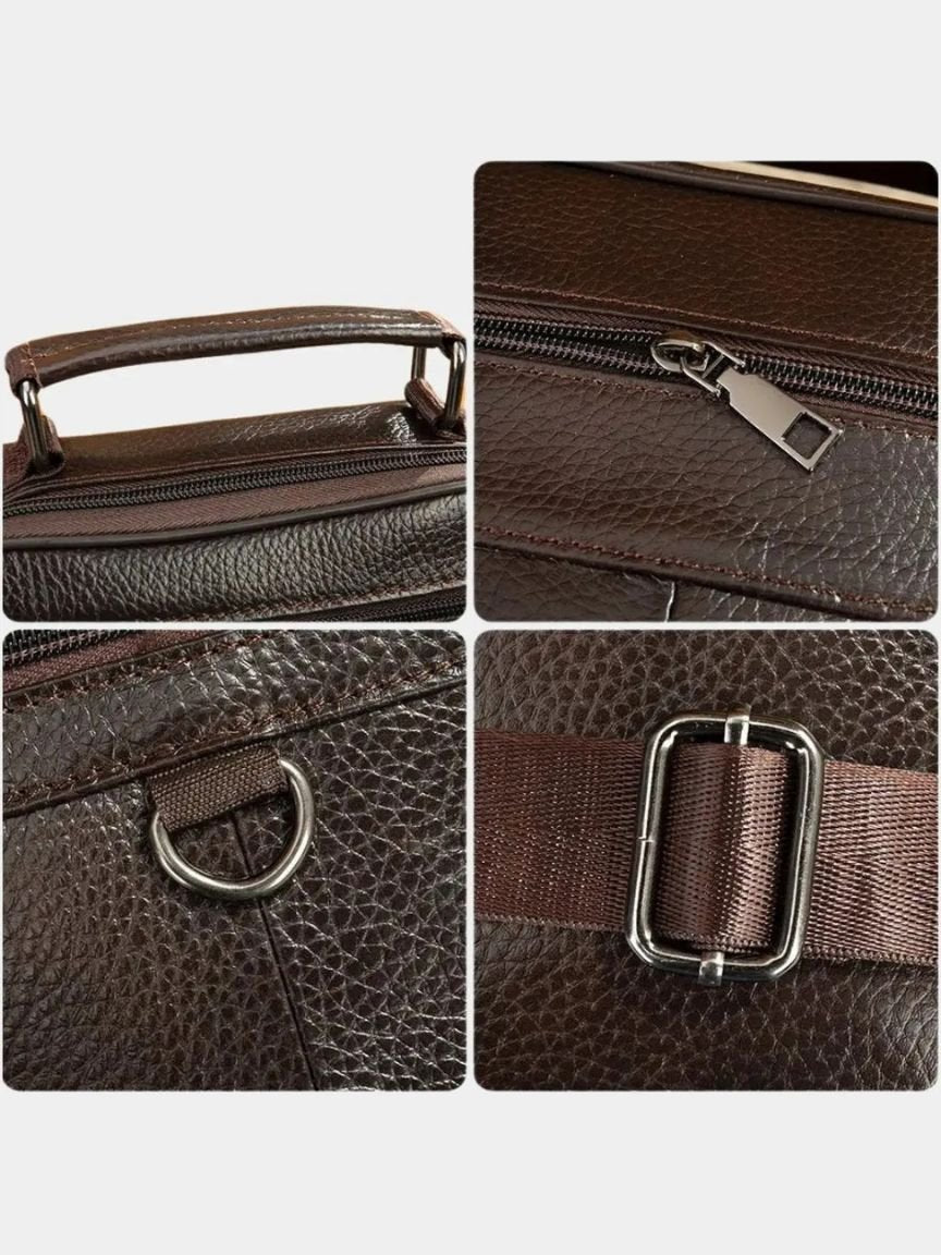 Borsa uomo in pelle a tracolla - Aurelio Club