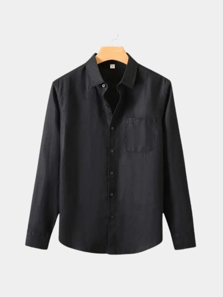 Camicia Essential in lino a maniche lunghe - Aurelio Club