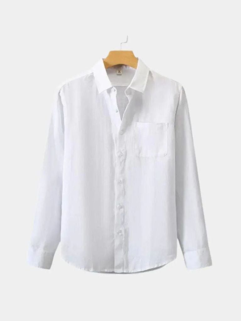 Camicia Essential in lino a maniche lunghe - Aurelio Club
