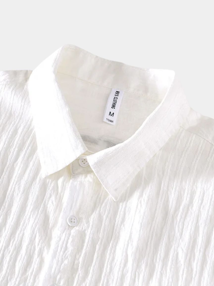 Camicia Lumière in lino a maniche corte - Aurelio Club