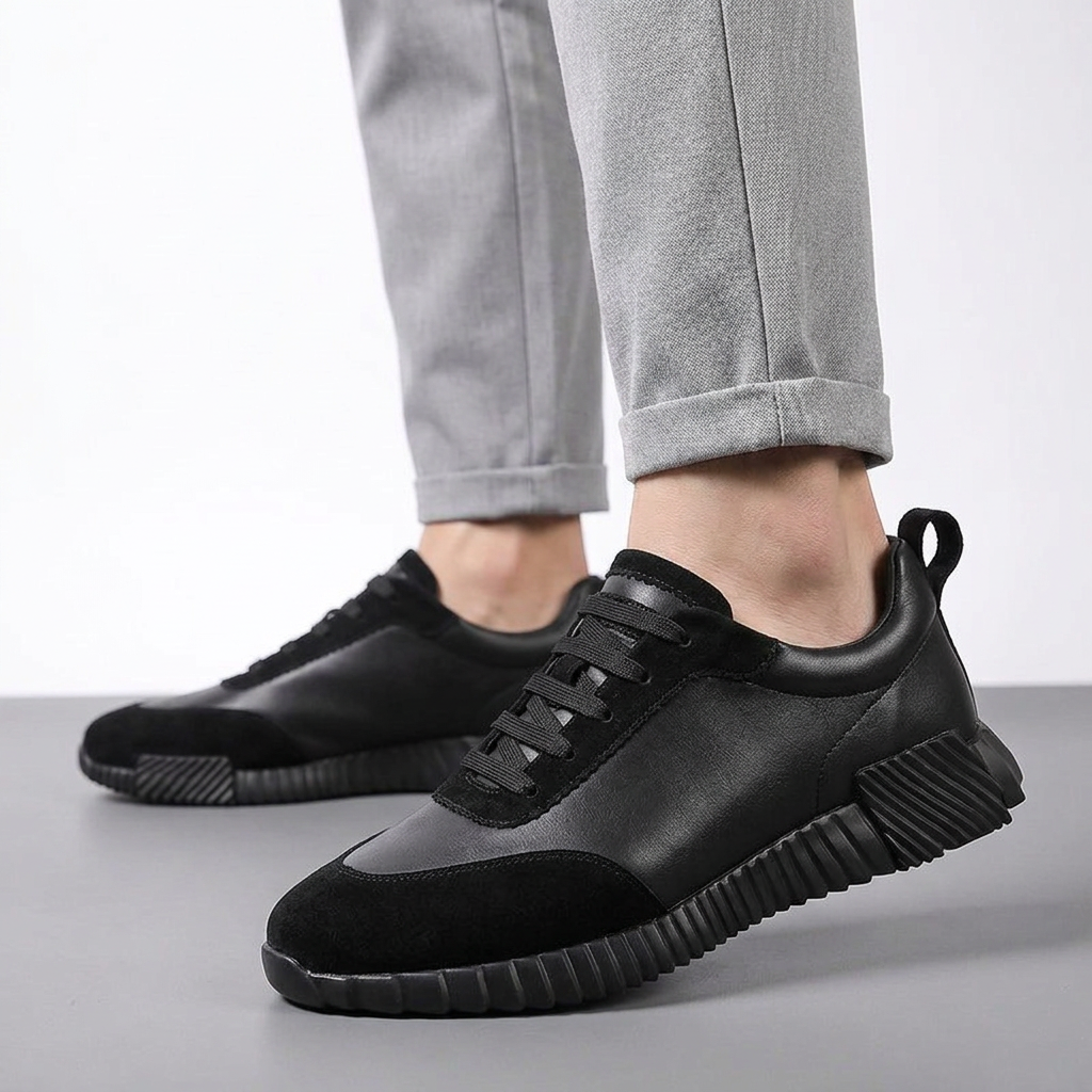 Sneakers Solare in pelle e tessuto a rete - Aurelio Club