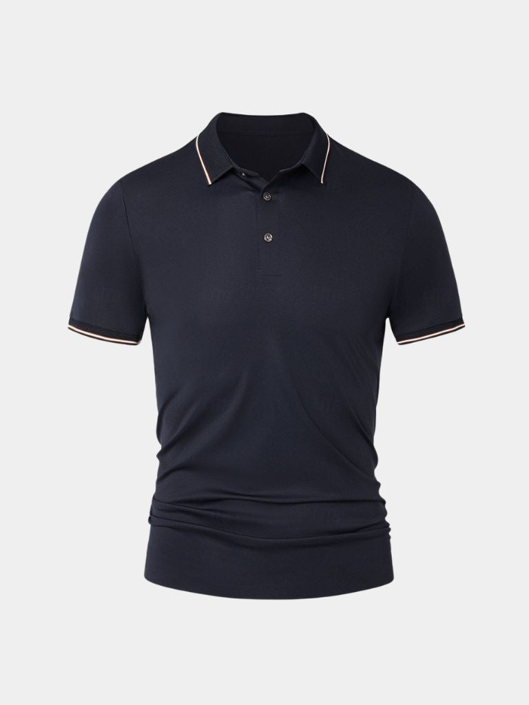 Polo Midnight con profili a contrasto - Aurelio Club