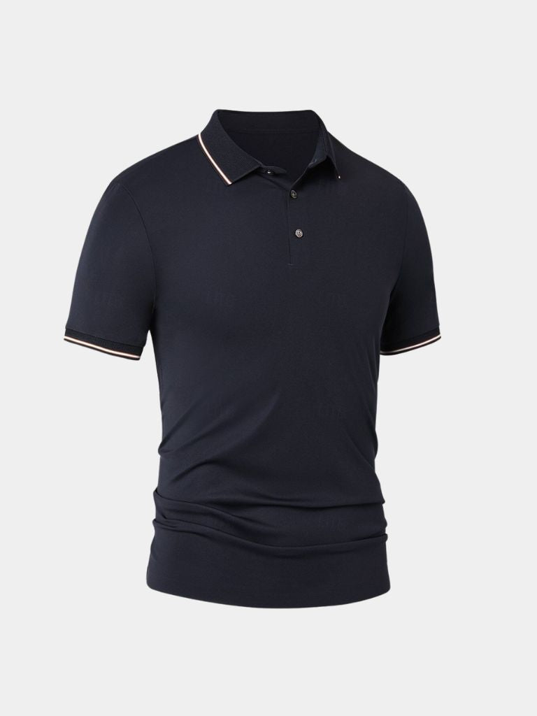 Polo Midnight con profili a contrasto - Aurelio Club
