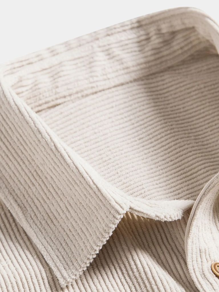 Camicia in velluto a coste a maniche corte - Aurelio Club