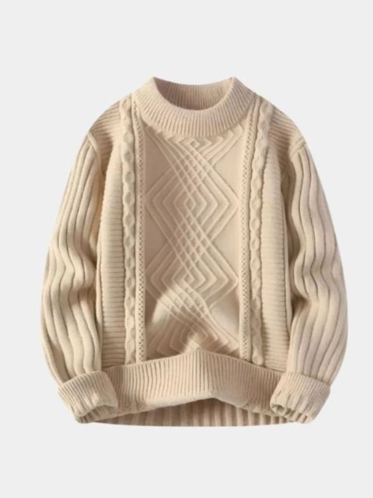 Pullover Minimal con lavorazione a rilievo - Aurelio Club