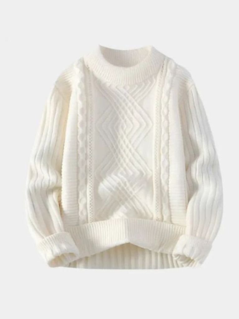 Pullover Minimal con lavorazione a rilievo - Aurelio Club