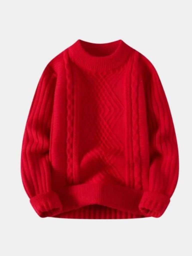 Pullover Minimal con lavorazione a rilievo - Aurelio Club