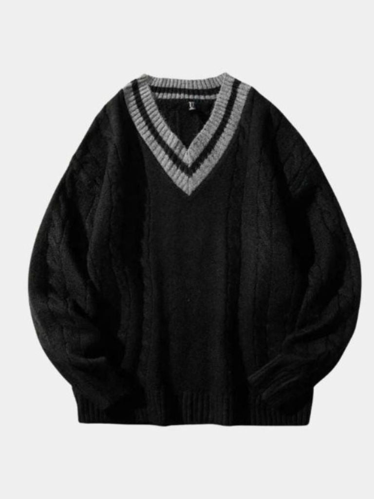 Pullover Minimal con scollo a V - Aurelio Club