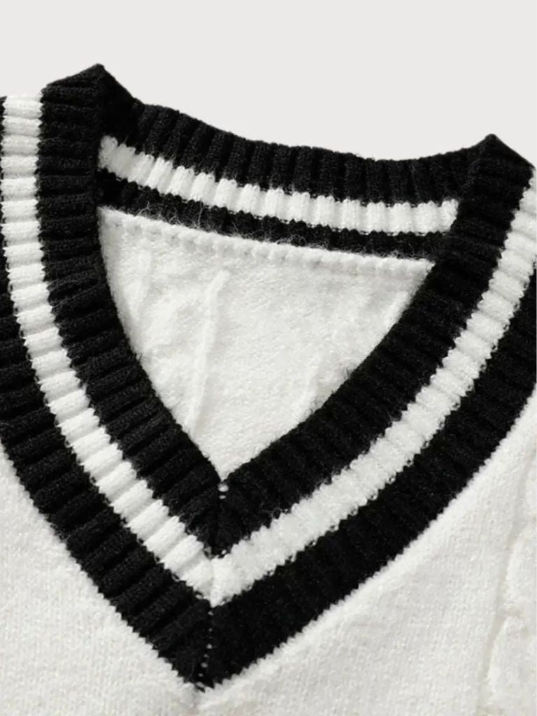 Pullover Minimal con scollo a V - Aurelio Club