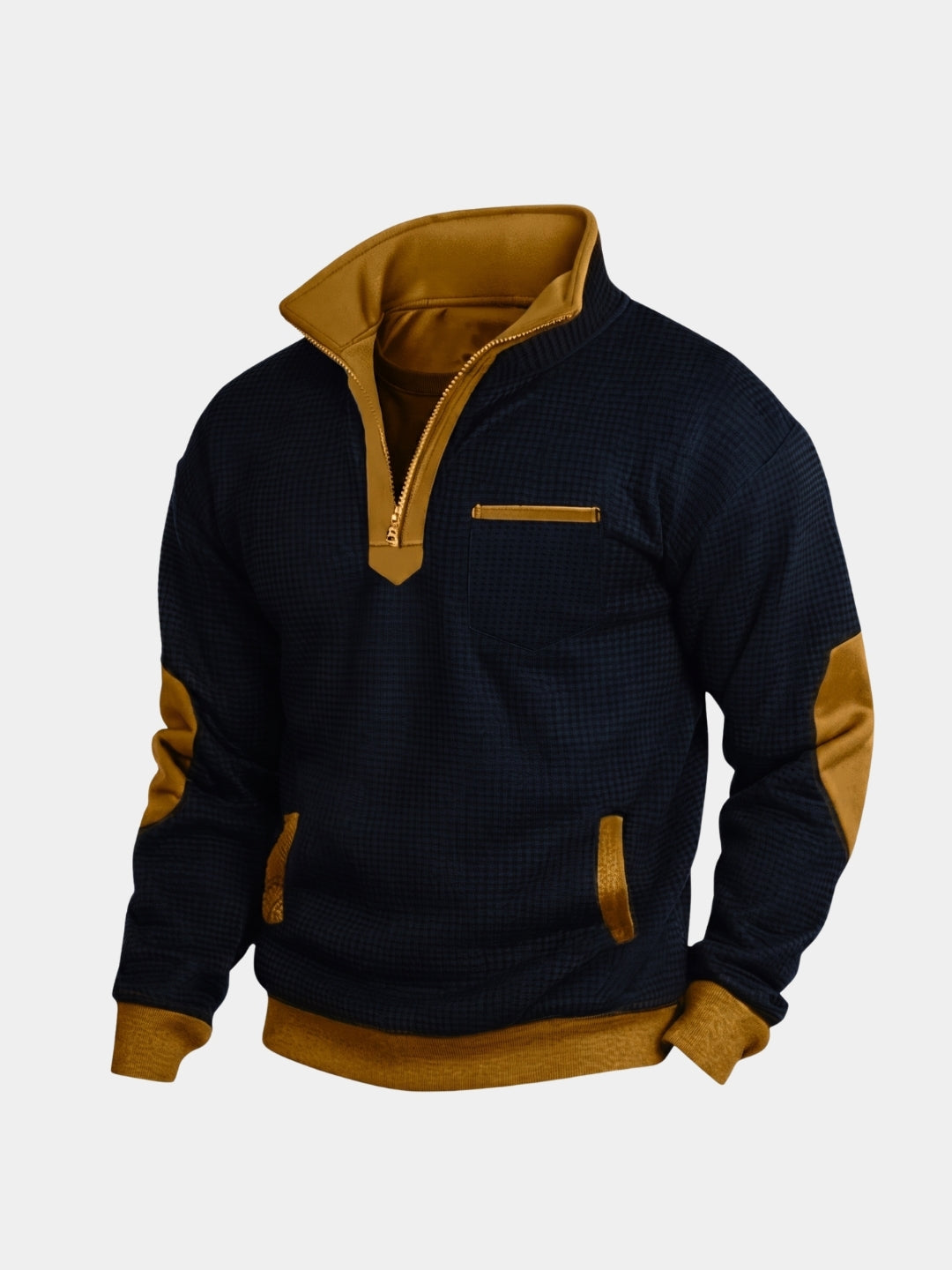 Pullover Explorer a collo alto con zip corta - Aurelio Club