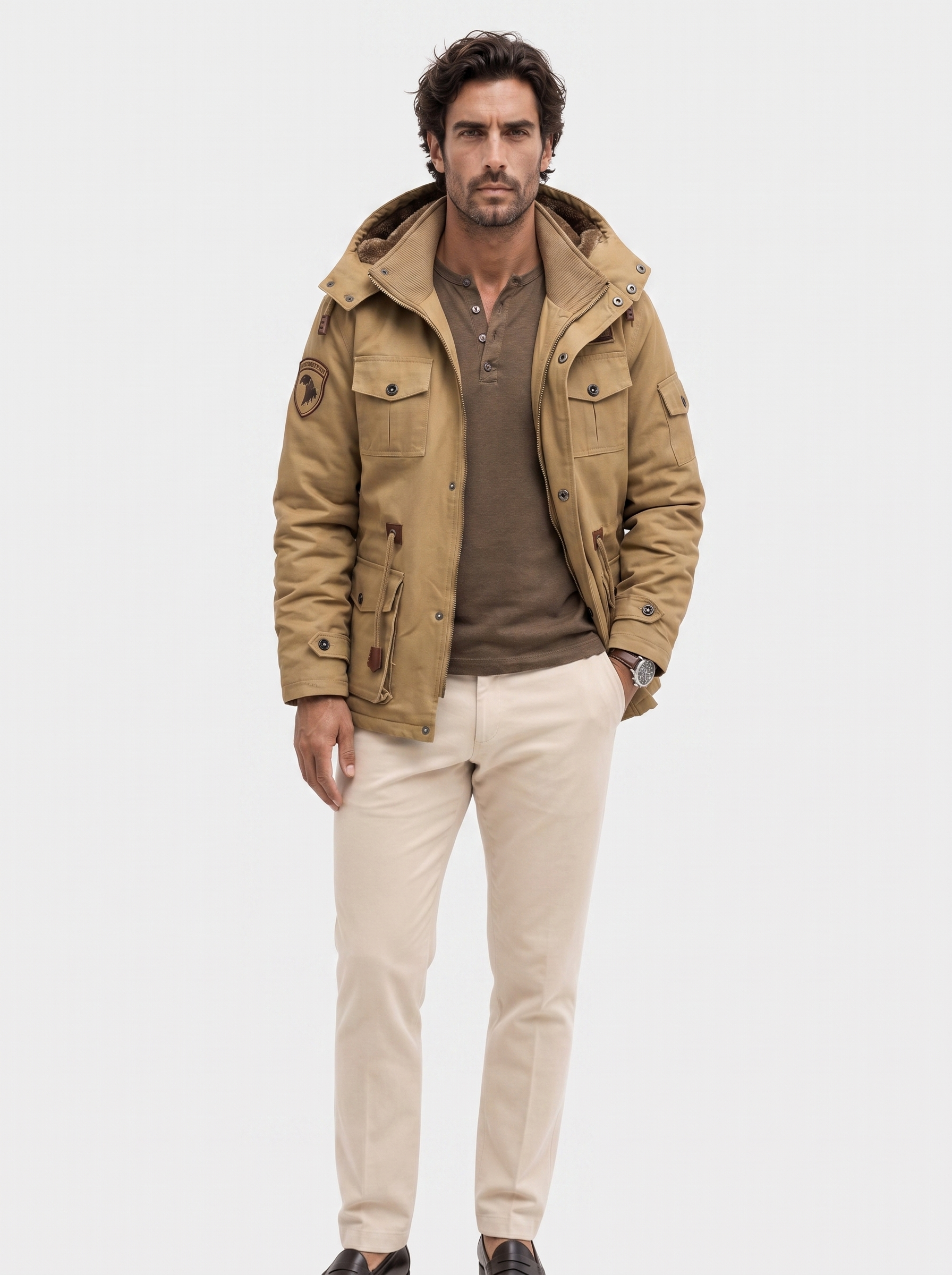 Bomber in pile con cappuccio - Aurelio Club