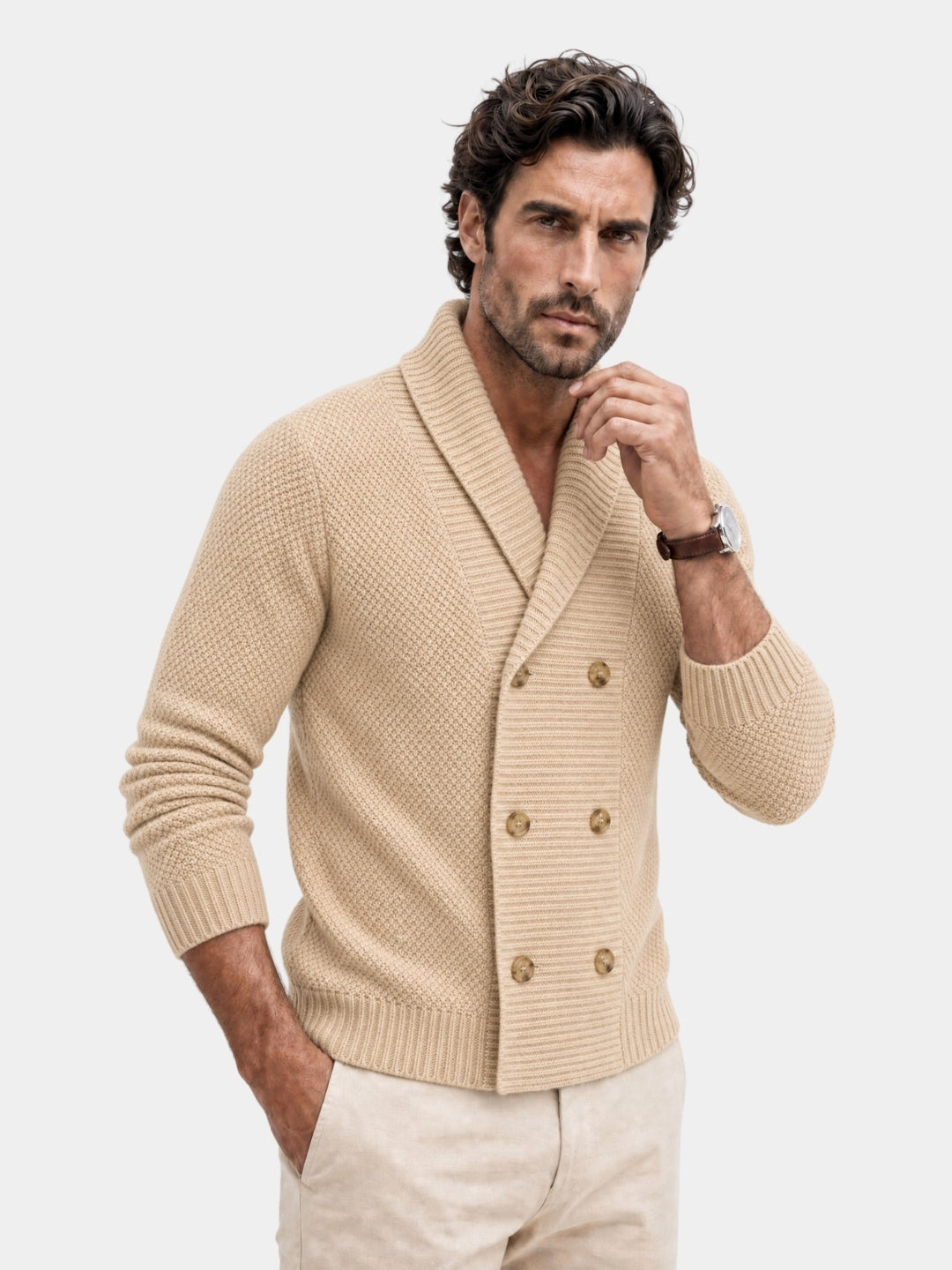 Cardigan British Elegant in maglia - Aurelio Club