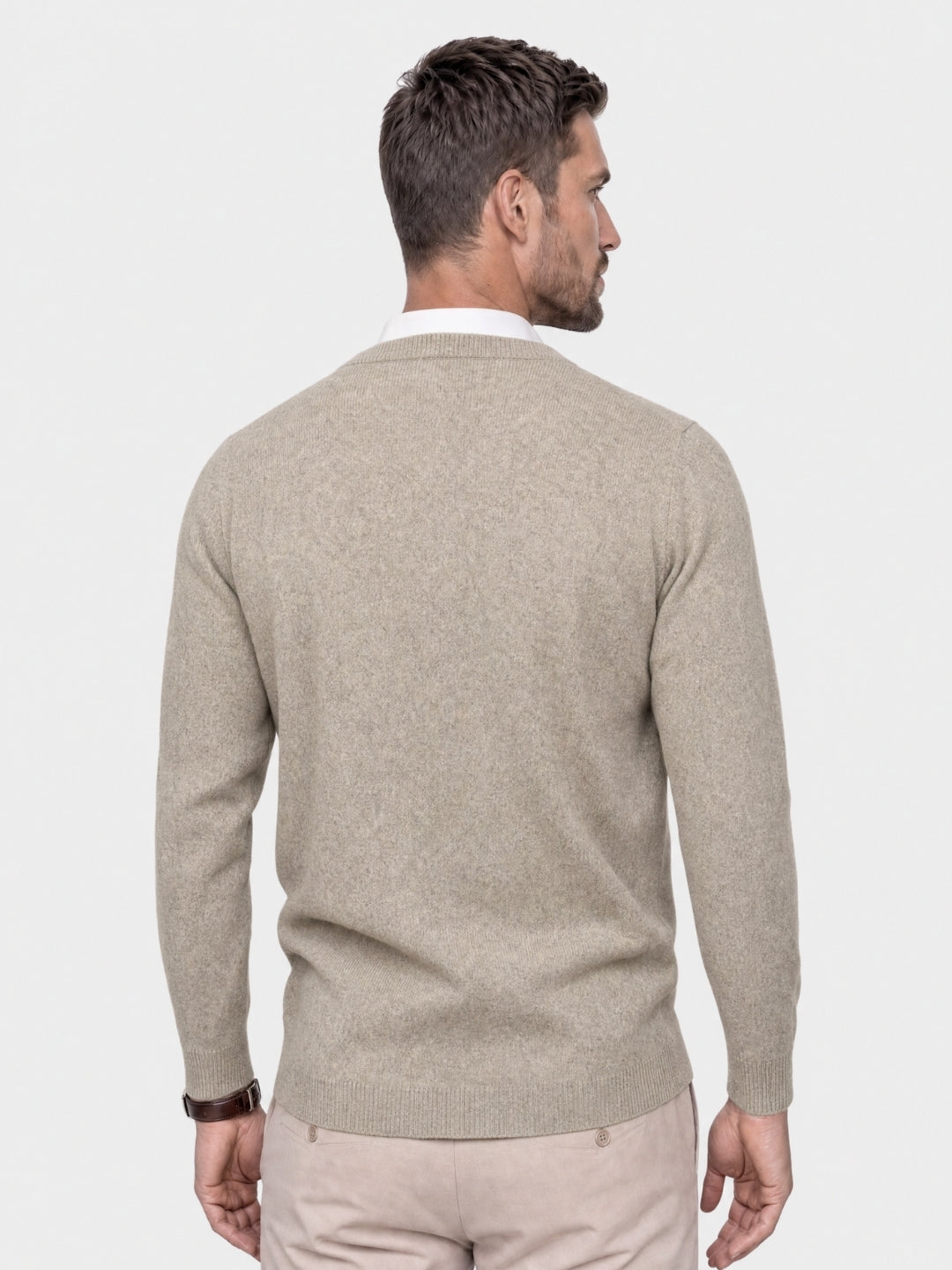 Cardigan in lana merino con scollo a V - Aurelio Club