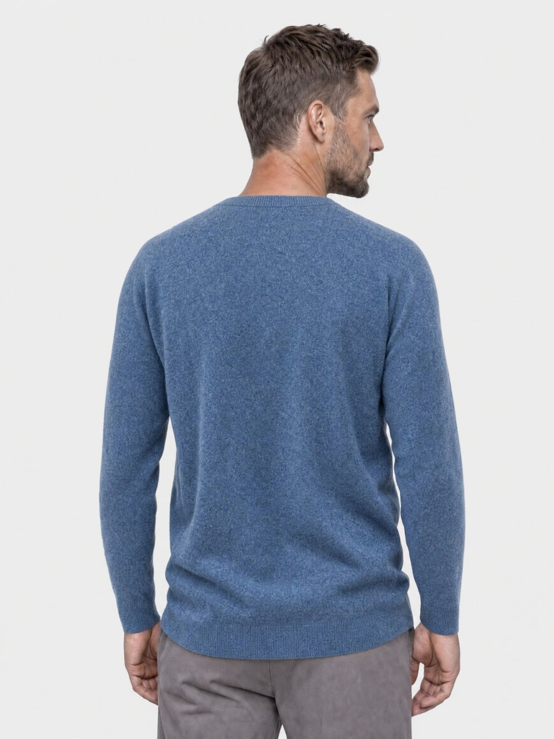 Maglia con scollo a V in lana e cashmere - Aurelio Club