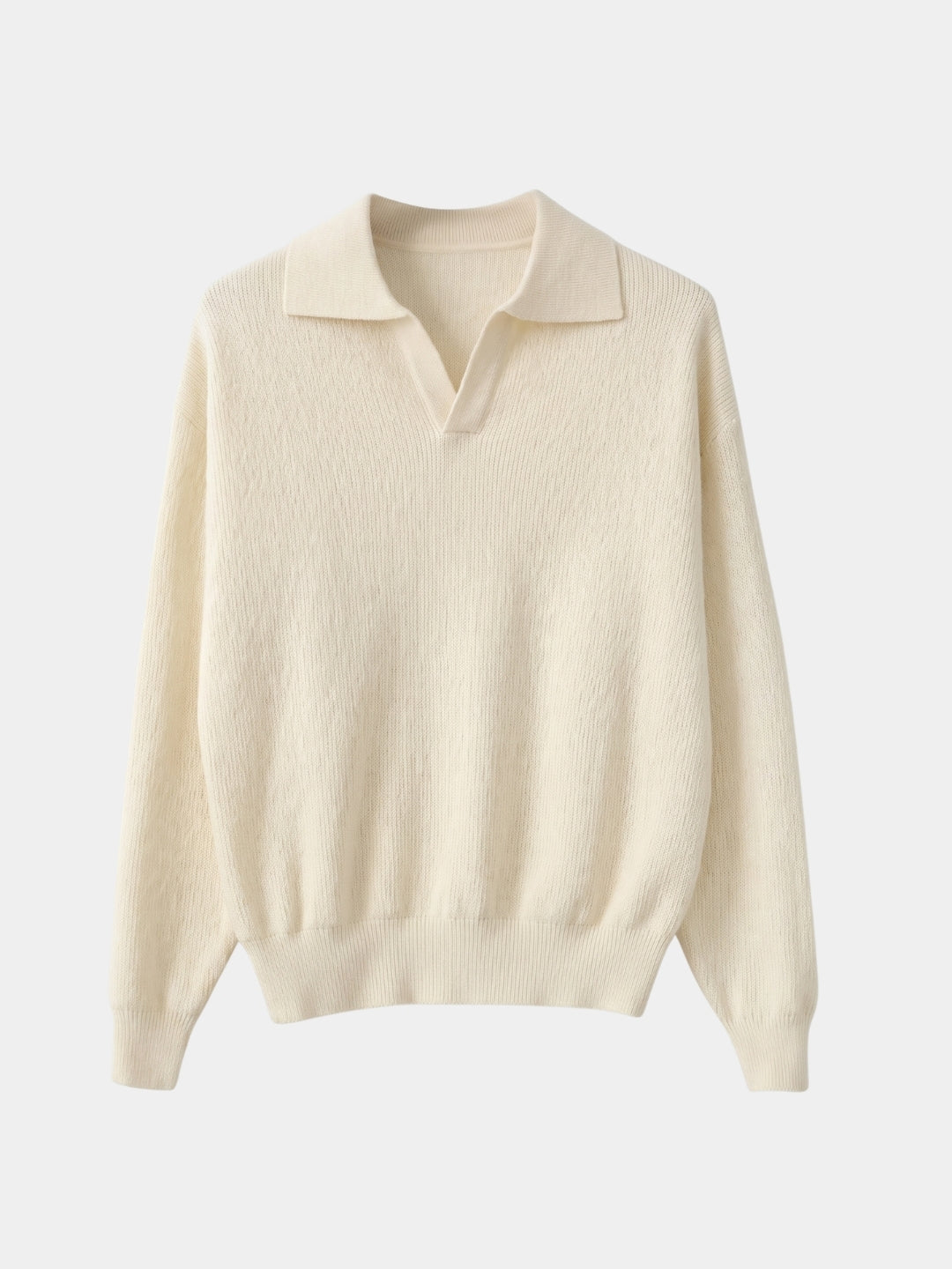 Pullover con colletto polo e scollo a V - Aurelio Club
