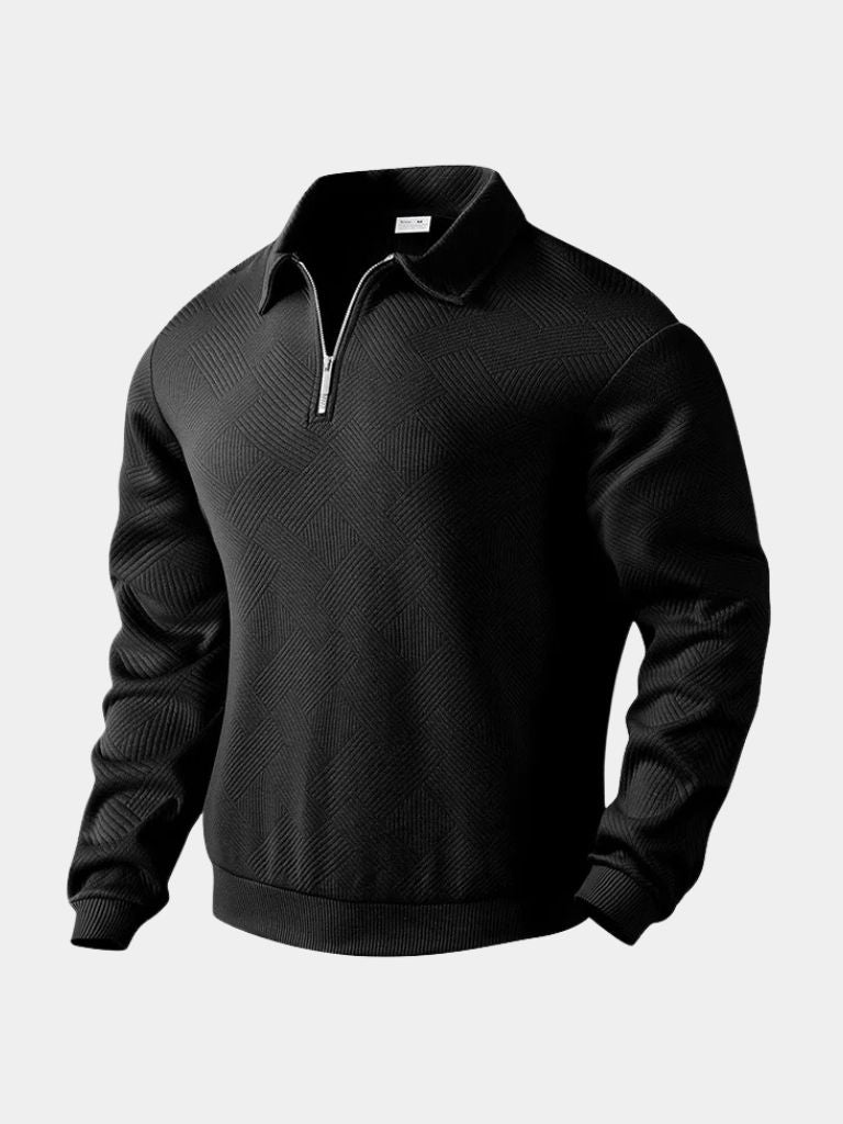 Pullover Sandmoor a collo alto con zip corta - Aurelio Club