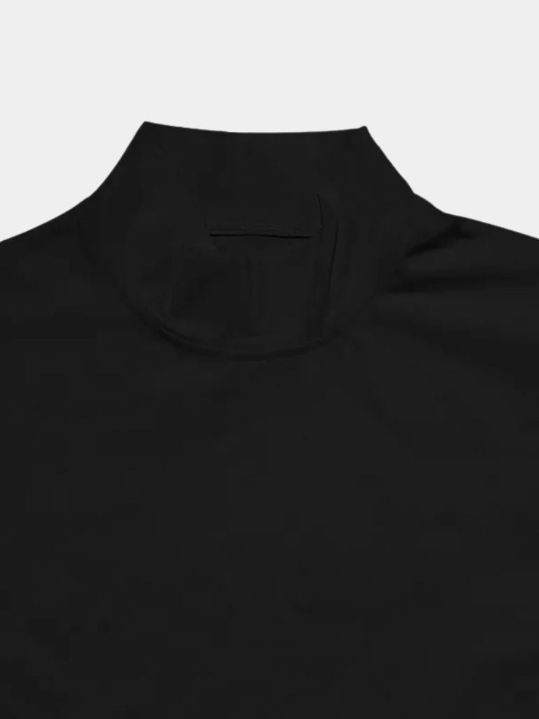 T-shirt a collo alto in tinta unita - Aurelio Club