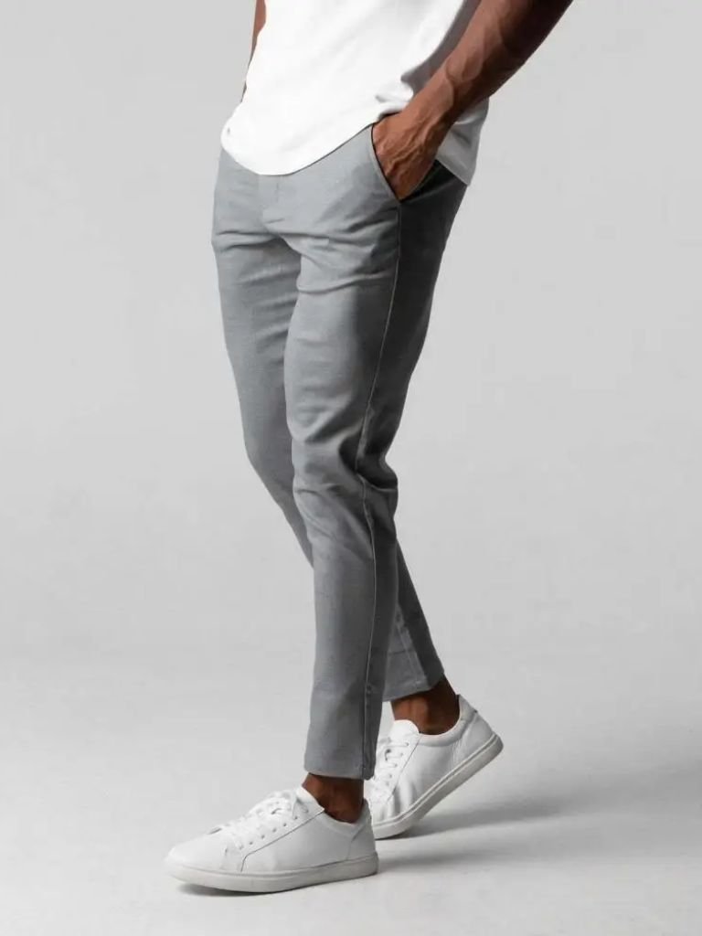 Pantaloni slim in tessuto elasticizzato - Aurelio Club
