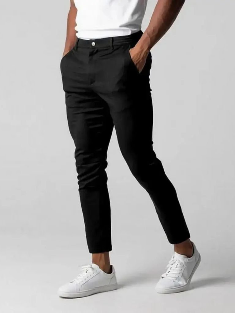 Pantaloni slim in tessuto elasticizzato - Aurelio Club