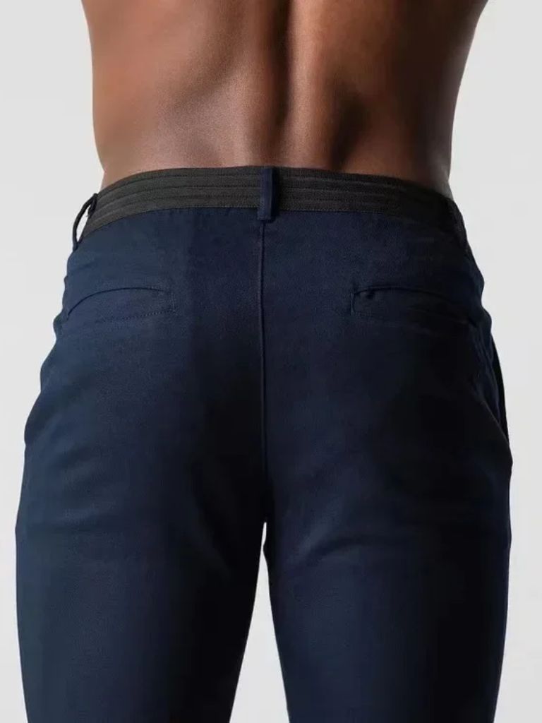 Pantaloni slim in tessuto elasticizzato - Aurelio Club