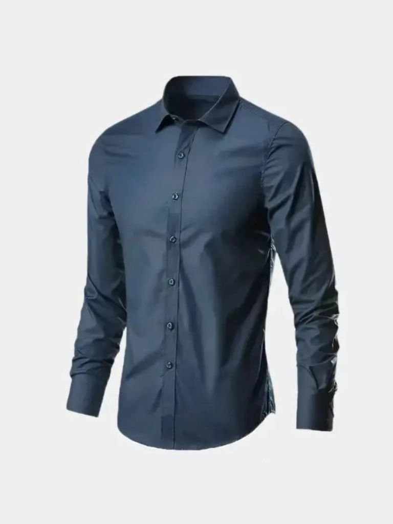 Camicia elasticizzata a maniche lunghe con vita sagomata - Aurelio Club