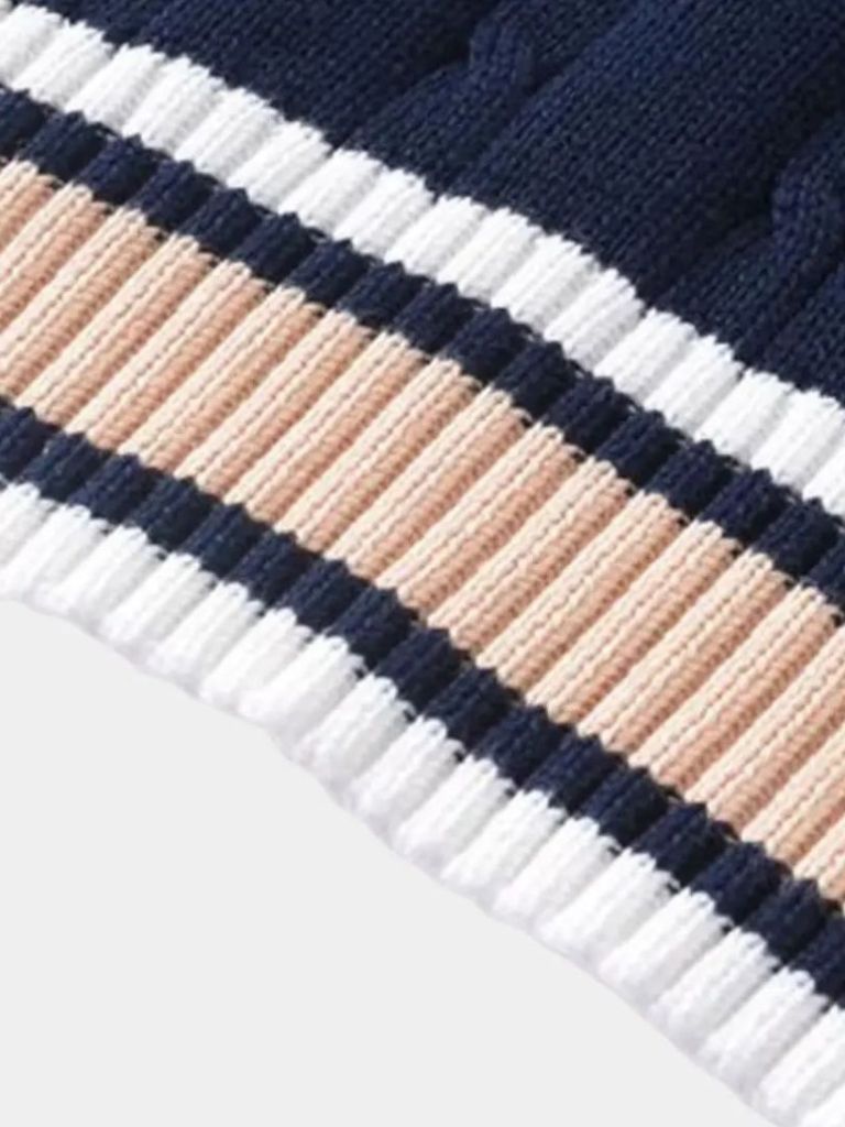 Gilet classico in maglia con scollo a V - Aurelio Club