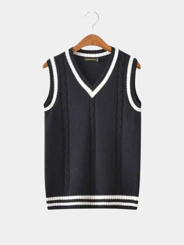 Gilet classico in maglia con scollo a V - Aurelio Club