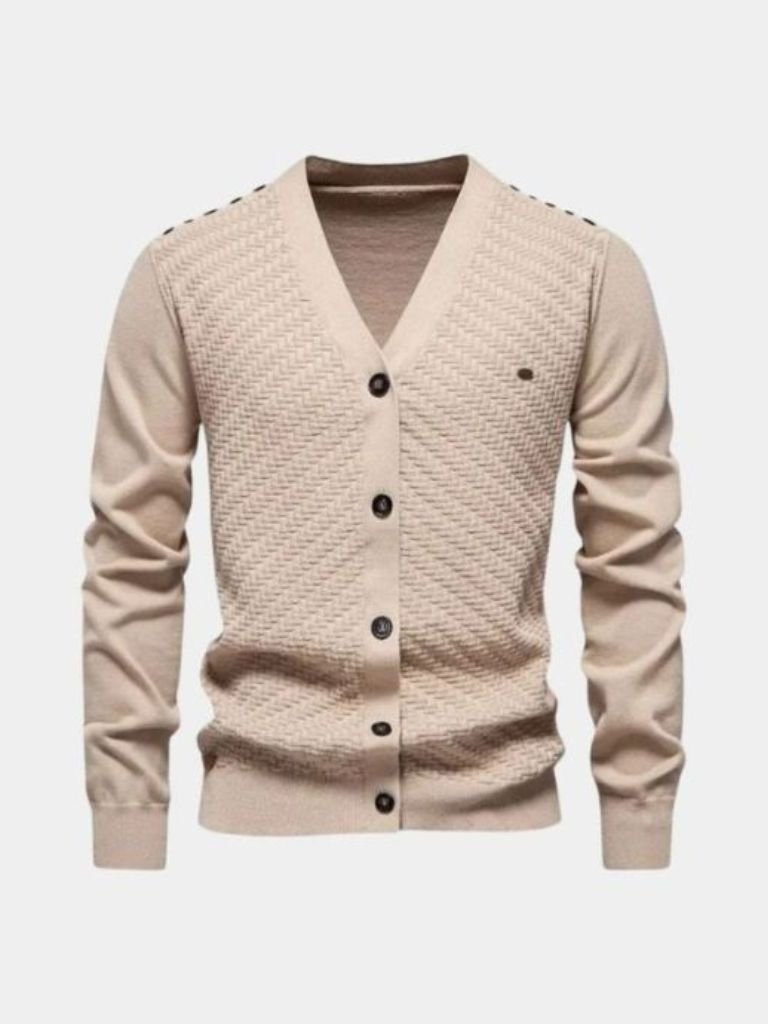 Cardigan in maglia con scollo a V - Aurelio Club