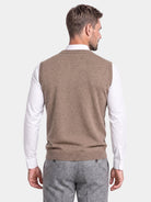 Gilet in lana a V con vestibilità sagomata - Aurelio Club
