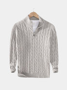 Pullover Curve a trecce con zip corta - Aurelio Club